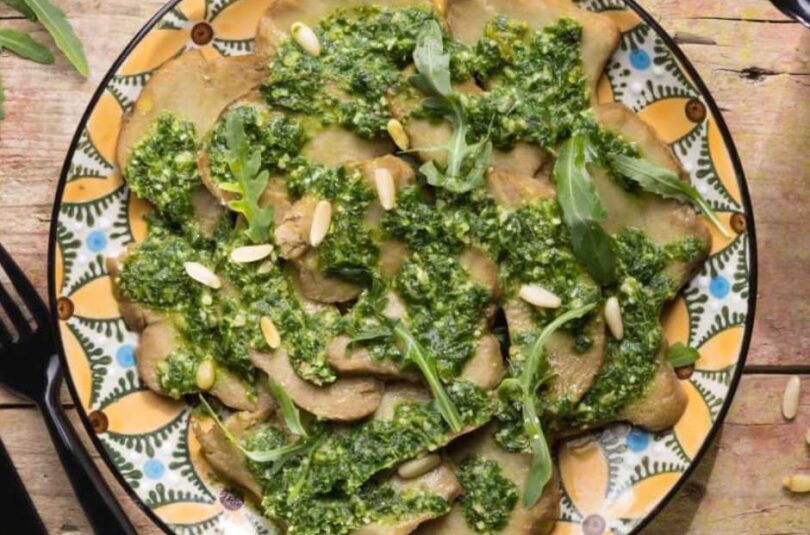 vegan Carpaccio Seitan Carpaccio